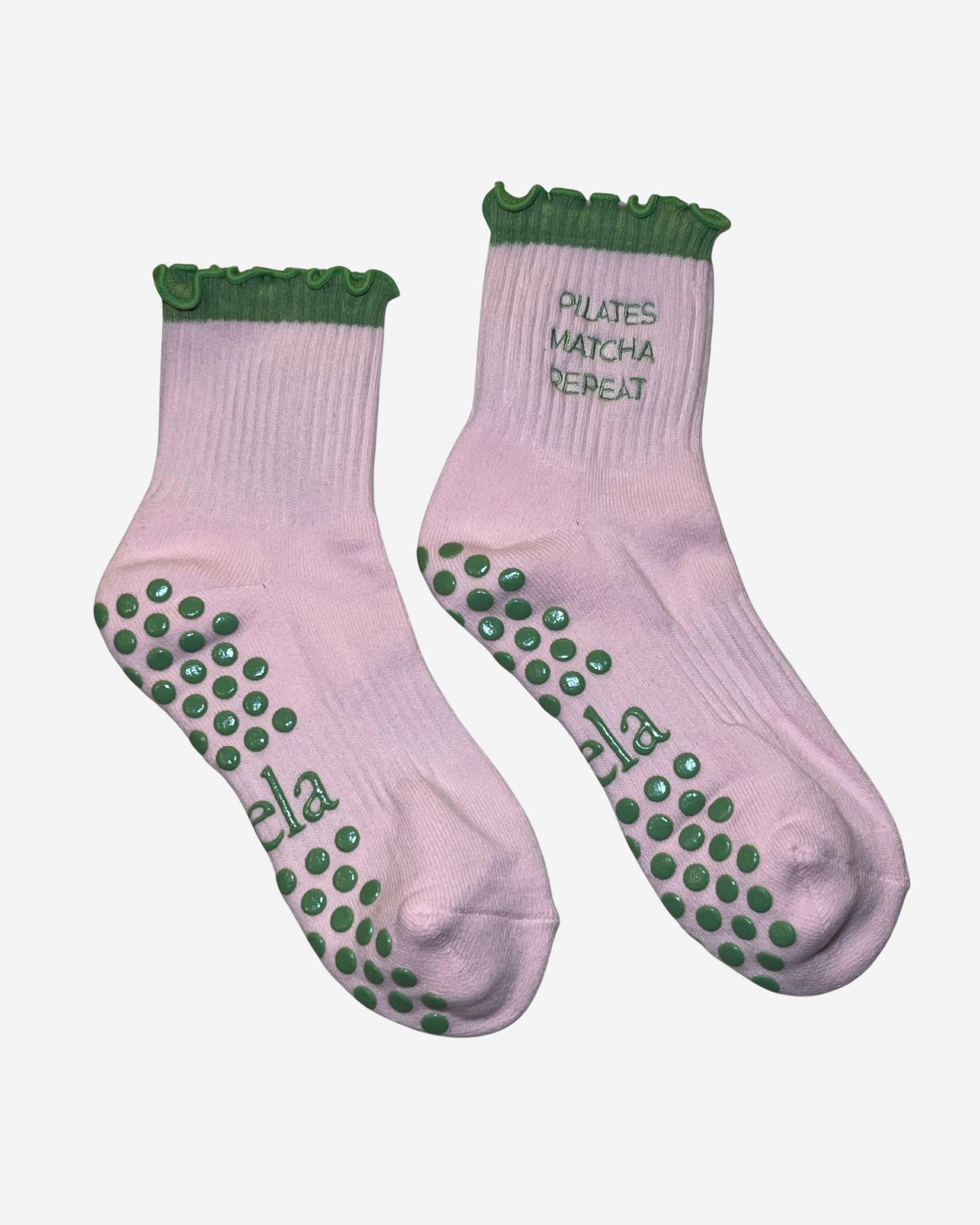 Grip Socks - Strawberry Matcha