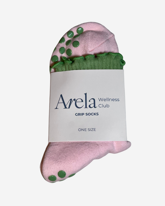 Grip Socks - Strawberry Matcha