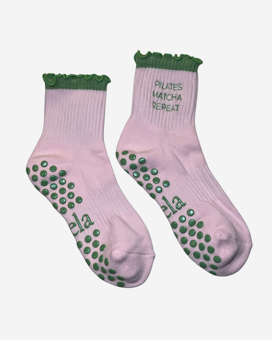 Grip Socks - Strawberry Matcha