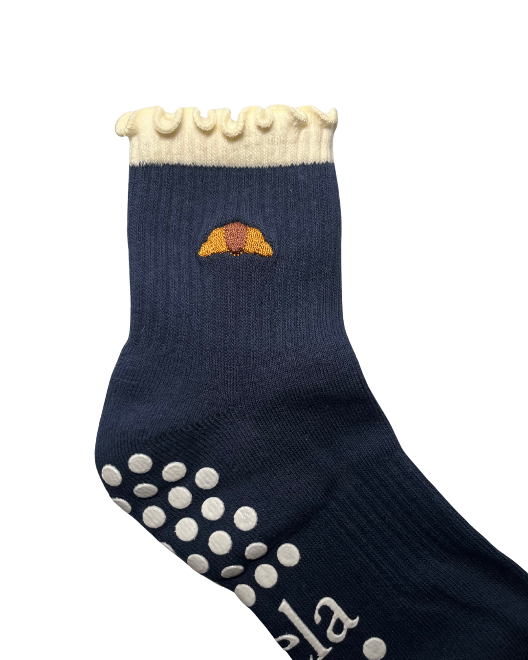 Grip Socks - Midnight Croissant