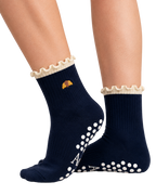 Grip Socks - Midnight Croissant
