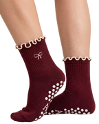 Grip Socks - Velvet Wine